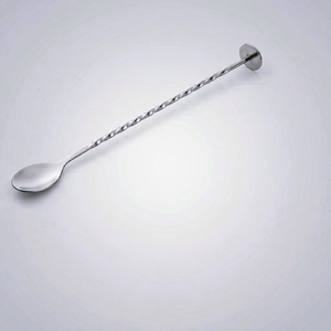 Stainless Steel Bar Spoon With Muddler Top Cocktail Stirrer Mixing Spoon For Bartending - Product Image 3