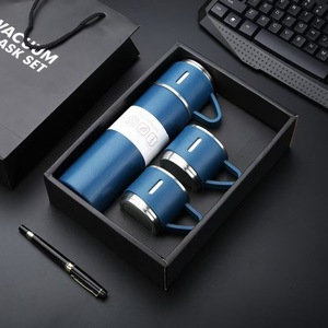 304 Stainless Steel Vacuum <b>Insulated</b> <b>Cup</b> <b>with</b> Three <b>Lids</b> Modern Design Eco-Friendly Large Capacity Business Gift in Gift Box - Product Image 3