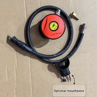 Modèle 126 pour Diving : Régulateur de deuxième étage en silicone et acier inoxydable, avec tuyau basse pression pour octopus primaire/secondaire
