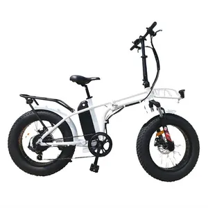 48V elektrikli kalın tekerlekli bisiklet 500W 12Ah lityum pil ile F/R Disk fren 20 inç katlanır elektrikli bisiklet