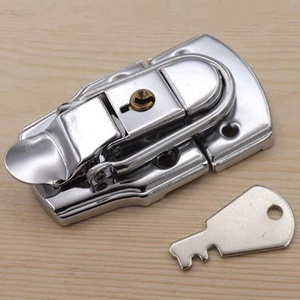5 pezzi di alta qualità Chrome serratura a levetta con chiave in metallo fibbia per cassetta degli attrezzi valigia strumento <span class=keywords><strong>Hardware</strong></span> - Product Image 2