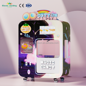 Máquina expendedora inteligente de algodón de azúcar automática autolimpieza fabricante de hilo de caramelo con pantalla táctil y pago sin efectivo - Product Image 1