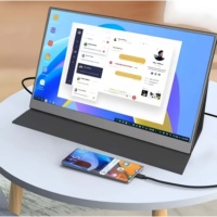 Moniteur portable 15,6 pouces 1920*1080 USB-C et Type-C, moniteur de voyage, deuxième écran externe pour PC, Mac, téléphone