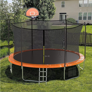 12ft Vòng ngoài trời sân sau Trampoline cho 6-8 trẻ em người lớn trẻ em giải trí nhảy thiết bị với an toàn bao vây <span class=keywords><strong>Net</strong></span> - Product Image 4
