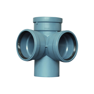 50mm 75mm 110mm 160mm 200mm silenciador PP accesorios cruzados rectangulares insonorizados para sistema de drenaje tubería de plástico - Product Image 1