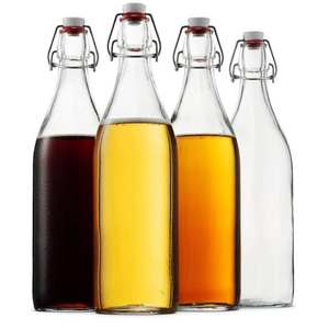 Snap Water Liter Flasche Lebensmittel qualität versiegelte Enzym flasche Edelstahl Snap Juice Drink Glasflasche - Product Image 4