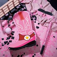 Bottes en jean, cadeau de fête piñata, décoration de fête d'anniversaire sur le thème du jean, sangle, bâton de frappe, masque pour les yeux