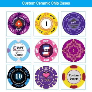 [Direct Usine] Jetons <span class=keywords><strong>de</strong></span> <span class=keywords><strong>poker</strong></span> professionnels en céramique <span class=keywords><strong>de</strong></span> 39 mm, 10 g, avec logo personnalisé, qualité casino, impression par sublimation intégrale - Product Image 3