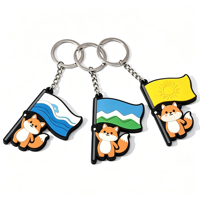 Pinshuo 20 Jahre Maßgefertigte Umweltfreundliche PVC-Silikon-Schlüsselanhänger, Individuelles Gummi-Schlüsselanhänger-Design, Miniatur-Figur Schlüsselkette