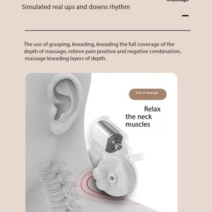 Masseur de tête de charge magnétique en forme de U avec compresse chaude et boucle d'aspiration pour la maison et le bureau - Product Image 3