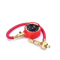 Kit de dégonflage rapide des pneus avec manomètre de pression des pneus + BONUS Cache-valve chromé et outil de réparation de valve 4*4