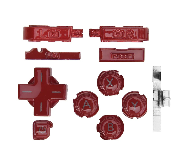 Full Set Replacement L R ABXY D-Pad Button Kit for Nintend 3DS 2012 Old Power On/Off Cross Key Accessories Dropshipp