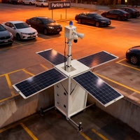 Torre de CCTV Cúbica Compacta, Impermeable IP65, con Opción de 4 Paneles Solares