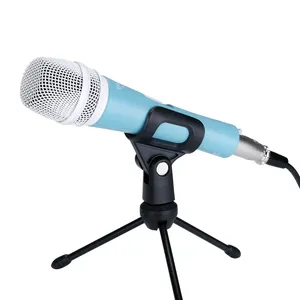 Hot wholesale Wired handheld multi-color condenser microphone Karaoke mic Used for studio equipment live singing