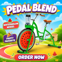EXI Bestseller Aluminiumlegierung Einrad-Blender-Fahrrad für Familien Pedal-Antrieb Generator 150kg Tragfähigkeit für Outdoor