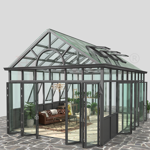 Véranda d'extérieur moderne en aluminium avec cadre en aluminium Couvertures de patio autoportantes et <span class=keywords><strong>jardin</strong></span> d'hiver pour solarium pour hôtels - Product Image 3