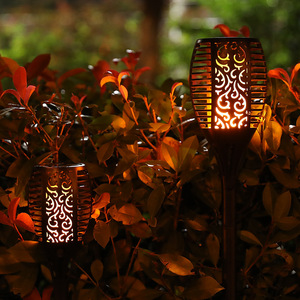 Lámpara Solar de Jardín XINSITE con LED, Efecto Llama, Impermeable, para Exteriores, Césped, Valla, Pared, Paisaje, Camino - Product Image 1