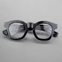 Montures de lunettes rondes rétro en acétate épais 2026 pour hommes – Vente en gros de montures de lunettes de lecture de créateur personnalisées haut de gamme