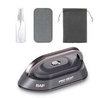 Plancha eléctrica RAF Hierro Eléctrico 300W Suela de teflón compacta Doble voltaje 110V230V Diseño para un planchado de viaje suave y fácil