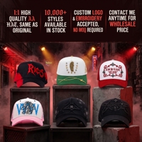 Casquette de baseball en maille à 5 panneaux avec visière incurvée, personnalisable avec broderie de lettres, de haute qualité, vente en gros, 31 casquettes