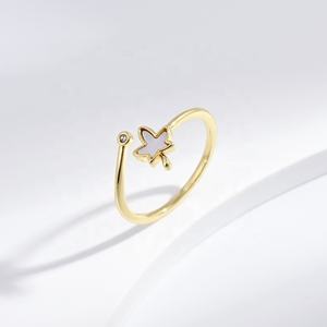 Anillo coreano único de plata de ley 925 con forma de corazón, joyería fina para mujer, chapado en oro de 18k, anillos apilables con piedras preciosas, precio de fábrica. - Product Image 4