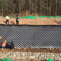 Geocelda Antideslizante de HDPE para Refuerzo de Suelos en Taludes de Carreteras y Ferrocarriles, 50mm-300mm, de Alta Calidad