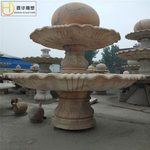 Jiahua <b>Stone</b> Fountain Outdoor European Style Column Water Feature Durable <b>Landscape</b> Decoration - Product Image 5