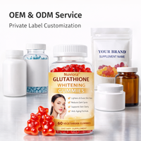 Gummies de glutathion à marque privée, supplément éclaircissant pour la peau, vitamine C, collagène, gummies de beauté, fabricant OEM ODM