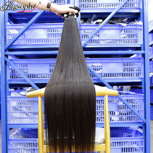 Extensions de cheveux humains alignés sur les cuticules, vente en gros, de 12 à 40 pouces, mèches lisses comme des baguettes - Product Image 2