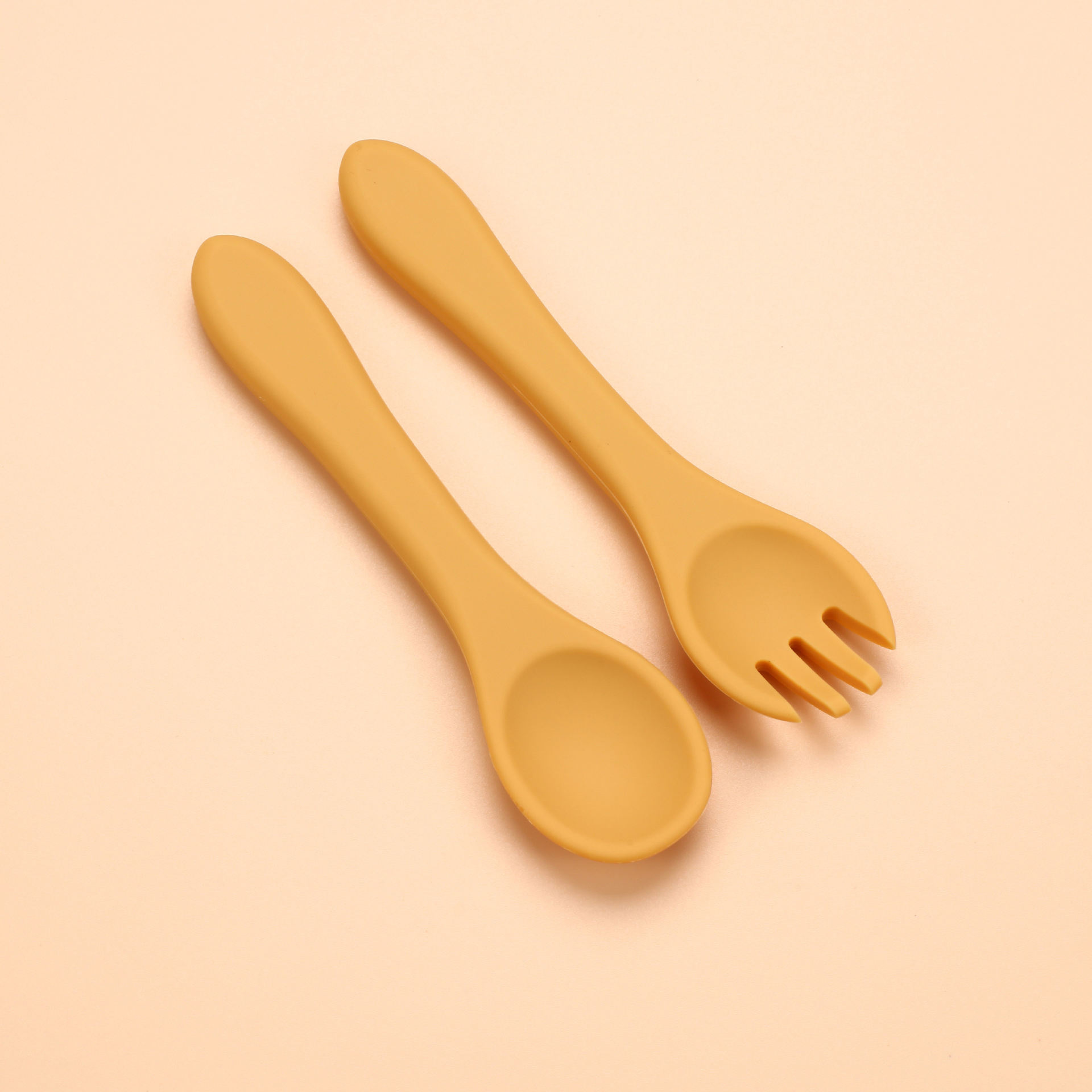 Yellow long spoon