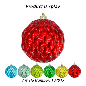 All Kinds of Colors <strong>Christmas</strong> Electroplated Ball Ornaments Sets 6 Pieces Bright Shatterproof Hanging Balls for Tree Decor - Product Image 3