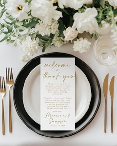 Placa <span class=keywords><strong>de</strong></span> Bienvenida Personalizada para Recepción <span class=keywords><strong>de</strong></span> Boda, <span class=keywords><strong>Nota</strong></span> <span class=keywords><strong>de</strong></span> Agradecimiento con Nombres Personalizados, Texto Dorado, Tarjetas <span class=keywords><strong>de</strong></span> Agradecimiento para Mesa <span class=keywords><strong>de</strong></span> Boda - Product Image 6