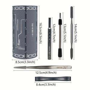 Juego de Destornilladores de Precisión de 126 Piezas, Nuevo Diseño Estilo Bambú, Aleación de Aluminio, Acero, Plástico, Manual, OEM, Caja de Venta al por Mayor - Product Image 2