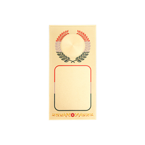 Autocollant rectangulaire en feuille OEM ODM de galvanoplastie dorée et argentée pour plaque Design unique Nouveaux autocollants en feuille vierge en stock - Product Image 4