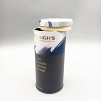 Boîte à thé en fer-blanc étanche à l'air avec insert en anneau en PE à l'intérieur du couvercle 6oz Loose Tea 66x152mm Flush Lid for Beverage