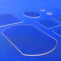 Lámina de Vidrio de Sílice Fundido Circular con Alta Transmitancia UV, Placa de Vidrio Templado Cuadrada o Redonda Personalizada para Semiconductores