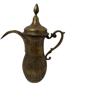 Handcrafted Vintage Brass Metal Dallah Luxury <b>Arabic</b> Coffee Pot for Qahwa & Kahwa Elegant Islamic Decor Heritage Gifting Majlis - Product Image 2