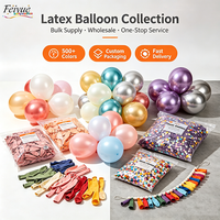 Lot de ballons en latex de 12 pouces de couleurs mélangées, ballons transparents remplis de confettis, kit de ballons pour décoration de fête d'anniversaire, de mariage ou de la Saint-Valentin