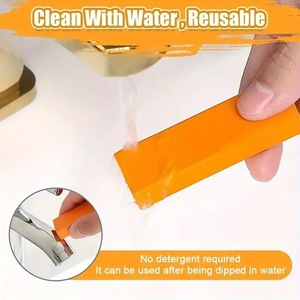 Borrador de cal fácil de usar, herramientas de limpieza para el hogar y la cocina, cepillo para óxido de inodoros y baños, removedor de óxido para vidrio de baño - Product Image 2