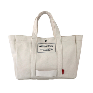 Reusable Shopping Bag 2024 New Trending 12oz Thick Custom Logo Printed Heavy Canvas Handled Tote Bag - Product Image 6