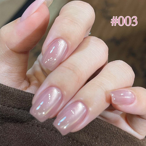 ZRKGEL ยาทาเล็บเจลแบบมืออาชีพ 6 สี ชมพูประกายแสงจันทร์ ยาทาเล็บเจลแบบตาแมว  รับผลิตตามสั่ง  ชุดยาทาเล็บเจลดีไซน์เนอร์ขายส่ง - Product Image 4