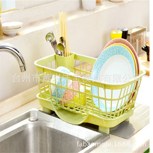 Plastic Dish Rack Square Quick Dry Draining Rack <b>For</b> <b>Kitchen</b> Sink <b>Storage</b> L Size Injection Molding Mold - Product Image 1