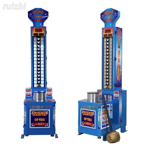 Venda quente moeda operado medição do impacto pontuação final perfuração Arcade Punch Game Boxing Machine
