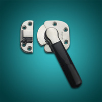 Loquet de serrure à poignée de compression en acier inoxydable robuste, alliage de zinc, plaqué zinc, pour porte de four industriel, SK1-8119, carton