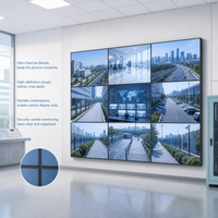 49 Inch LCD Video Wall 1.8mm Ultra Narrow Bezel 3x3 Matrix Splicing Screen for Security Control Room