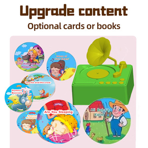 Phonographe pour enfants avec 99 cartes, tourne-disque pour tout-petits, lecteur d'histoires et de musique, phonographe éducatif pour tout-petits de 3 ans et plus - Product Image 3