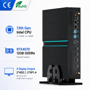 PC de jeu industriel Zkm300, double LAN, licence 11 Pro, i7 13700f, RTX 4070 12 Go, sortie 4 écrans, mini station de travail professionnelle Zkm300 - Product Image 1