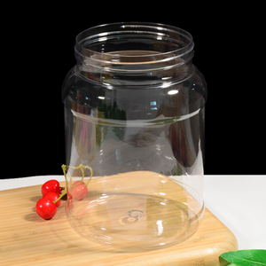 Cubo de almacenamiento de PET de grado alimenticio de 2700ml con tapa espiral hermética Tarro de plástico de uso comercial para encurtidos Aperitivos Dulces para galletas - Product Image 4