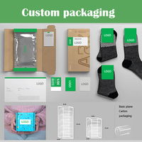 Chaussettes mi-mollet pour homme, séchage rapide, tricotées, coton et élasthanne, motif imprimé