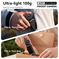 Cámara de Video WiFi Inteligente con Conectividad a Aplicaciones, Cámara de Video Portátil con Enfoque Fijo para Creación de Contenido Diario, Cámara de Bolsillo